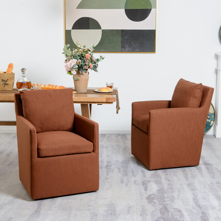 Wade Logan® Cathlino 25" Wide Performance Fabric Upholstered Down